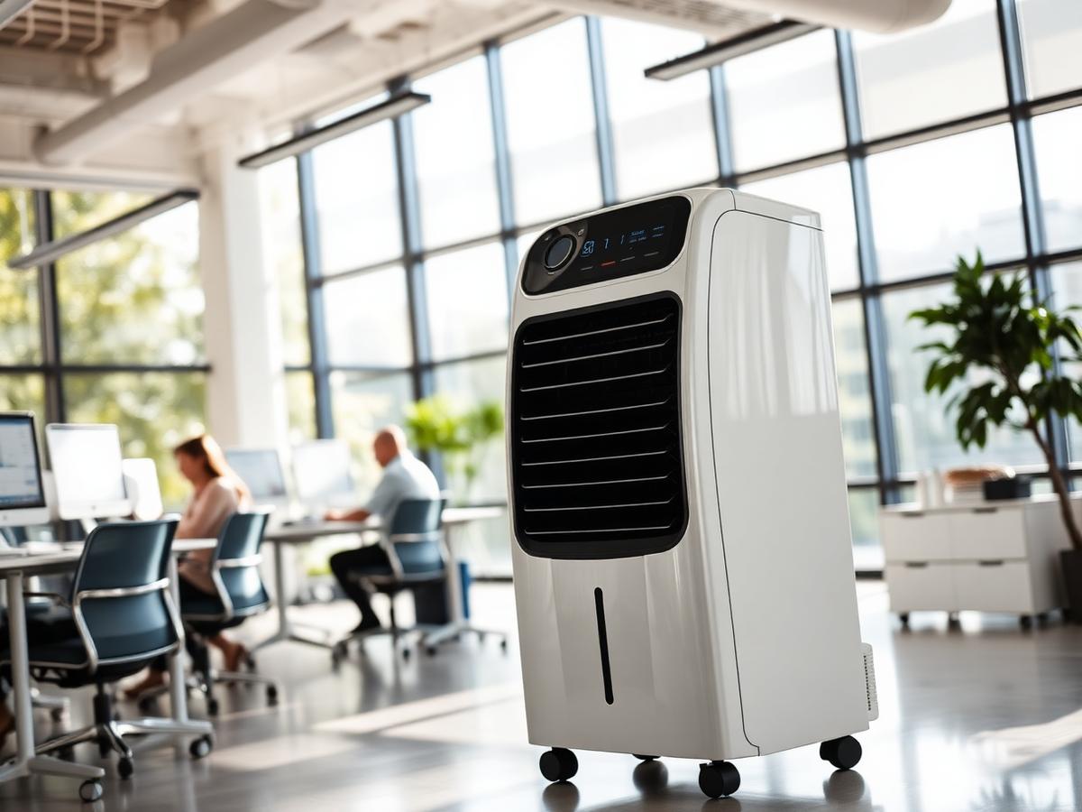 Climatiseur ClimExpress installé dans un open space